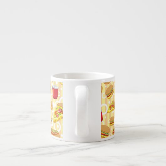 Snel eten espresso kop (Achterkant)