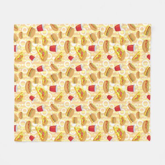 Snel eten fleece deken (Voorkant (Horizontaal))