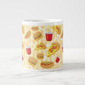 Snel eten grote koffiekop (Voorkant)