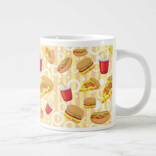 Snel eten grote koffiekop (Rechts)