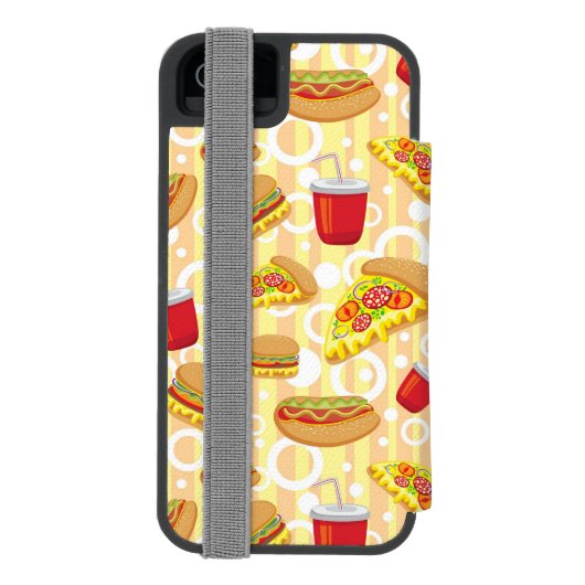 Snel eten incipio iPhone portemonnee hoesje (Agenda Achterkant)