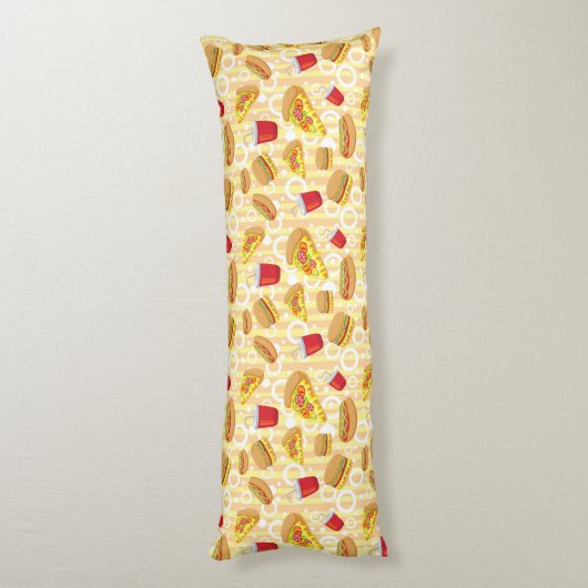 Snel eten lichaamskussen (Achterkant (Verticaal))