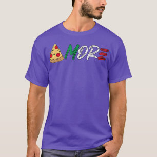 Snel eten Pizza Italiaans Slice Amore Italië Love T-shirt
