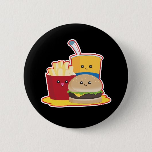 Snel eten ronde button 5,7 cm (Voorkant)