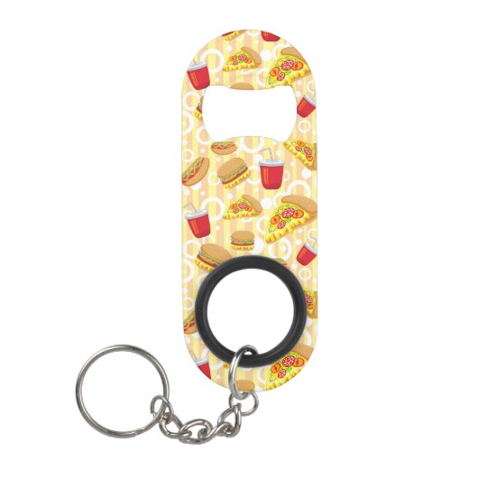 Snel eten sleutelhanger flessenopener (Voorkant)