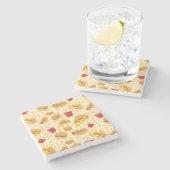 Snel eten stenen onderzetter (Zijkant)