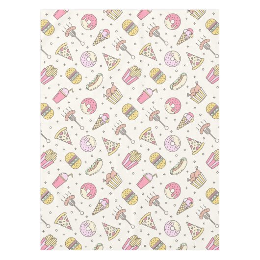 Snel eten tafelkleed (Voorkant)