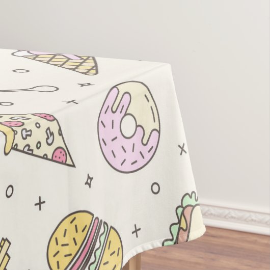 Snel eten tafelkleed (Voorbeeld)