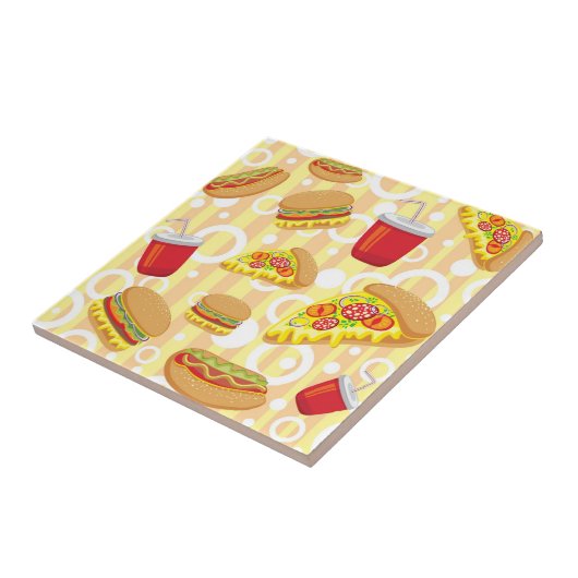 Snel eten tegeltje (Zijkant)