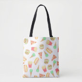 Snel eten tote bag (Voorkant)