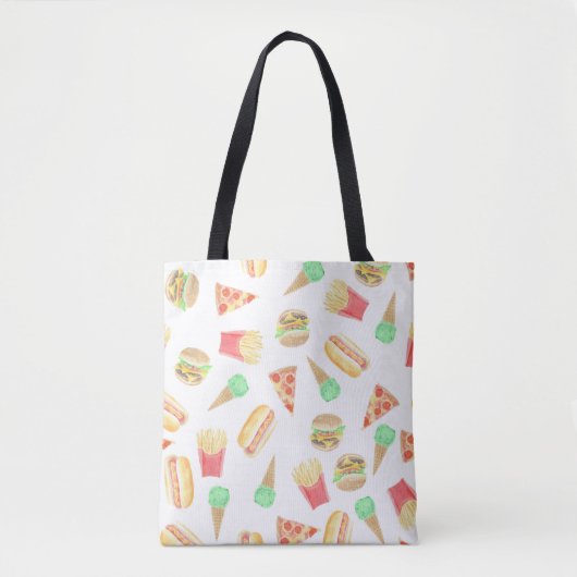 Snel eten tote bag (Voorkant)