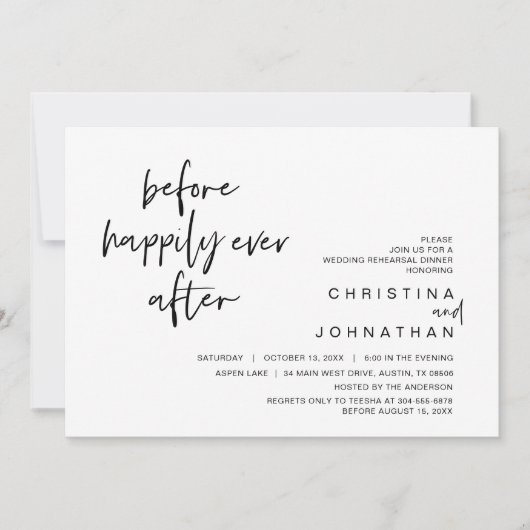 Snel eten, voor het geluk ooit na Invita Kaart (Voorkant)