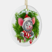 Snel feestelijke feestdag keramisch ornament (Rechts)