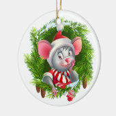 Snel feestelijke feestdag keramisch ornament (Links)