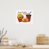 Snel feestelijke vrienden glimlachen poster (Keuken)