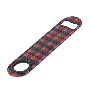 Snel flessenopener Klassiek rood en blauw ruitpatr Speed Flessenopener