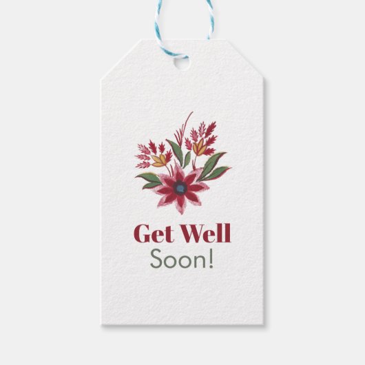 Snel Floral Cadeaulabel (Voorkant)