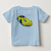 Snel gele auto bekijken (Achterkant)