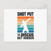 Snel gestapelde poorten | Shot Putter Funny Saying Briefkaart (Voorkant)