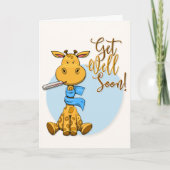 Snel Giraffe Wenskaart Kaart (Voorkant)