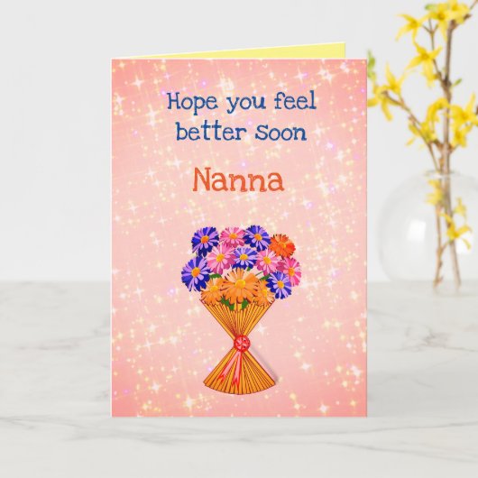  Snel goed nieuws voor Nanna Greeting Kaart (Gele Bloem)