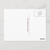 Snel (gouden en witte lichte strepen) briefkaart (Achterkant)