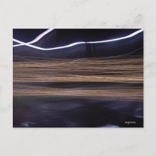 Snel (gouden en witte lichte strepen) briefkaart