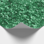 Snel groene feestdag kerstmis cadeaupapier (Hoek)