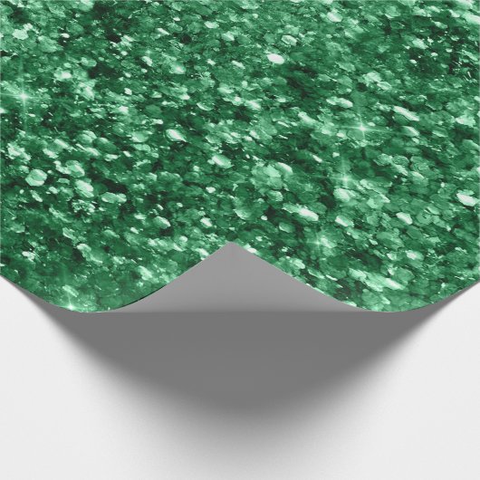 Snel groene feestdag kerstmis cadeaupapier (Hoek)