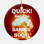 Snel, haal de BKING SODA! Keramisch Ornament (Achterkant)