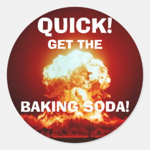 Snel, haal de BKING SODA! Ronde Sticker
