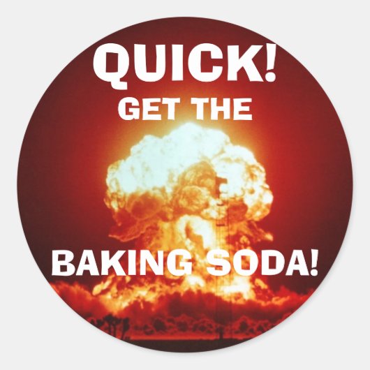 Snel, haal de BKING SODA! Ronde Sticker (Voorkant)