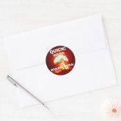 Snel, haal de BKING SODA! Ronde Sticker (Envelop)