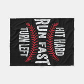 Snel hard uitvoeren Snel linksaf Grappige Verkoop Fleece Deken (Voorkant (Horizontaal))