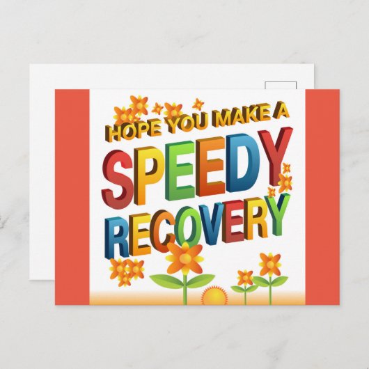 Snel herstel briefkaart (Voorkant / Achterkant)