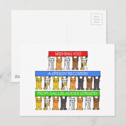 Snel herstel na galblaasoperatie briefkaart (Voorkant / Achterkant)