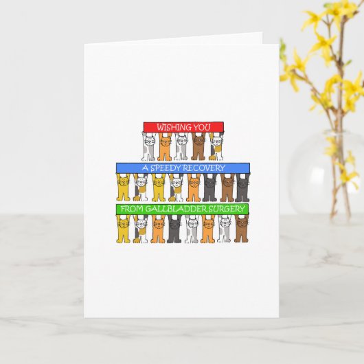 Snel herstel na galblaasoperatie kaart (Gele Bloem)