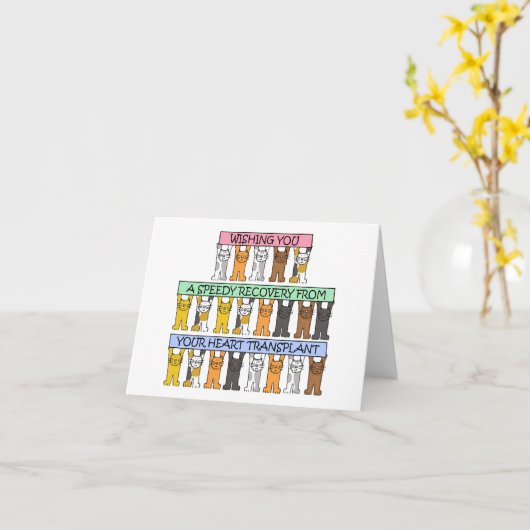 Snel herstel na harttransplantatie kaart (Gele Bloem)