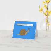 Snel herstel Pratende slak Kaart (Gele Bloem)