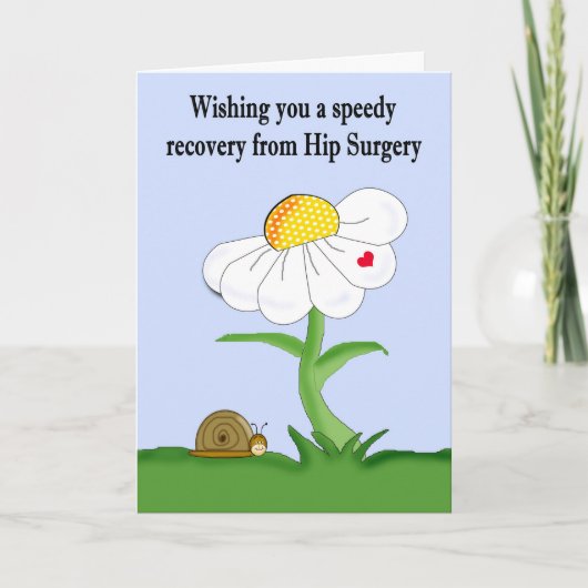 Snel herstel van de Kaart van de heupoperatie (Voorkant)