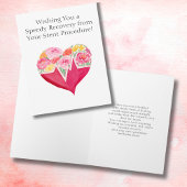 Snel herstel van stentprocedure hartbloemen kaart