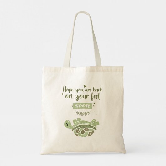Snel hoop ik op sympathie tote bag (Achterkant)