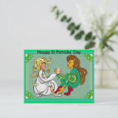 Snel huwelijk, Happy St Patricks Day Briefkaart (Staand voorkant)