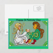 Snel huwelijk, Happy St Patricks Day Briefkaart (Voorkant / Achterkant)