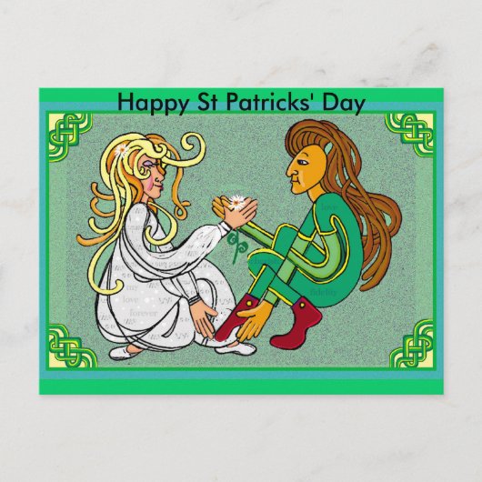 Snel huwelijk, Happy St Patricks Day Briefkaart (Voorkant)