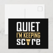 Snel ik hou de Score Briefkaart (Voorkant / Achterkant)