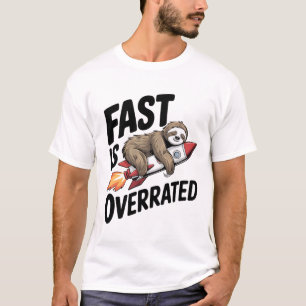 Snel is Overschatte Luiaard Raket T-shirt