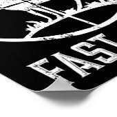 Snel jagen van de honger door de honger poster (Hoek)