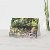 Snel Kaart, meisje, fiets en Natuur Kaart (Voorkant)