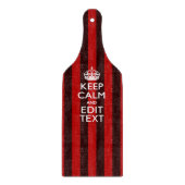 Snel kalm Jouw tekst houden op rode strepen Snijplank (Voorkant)